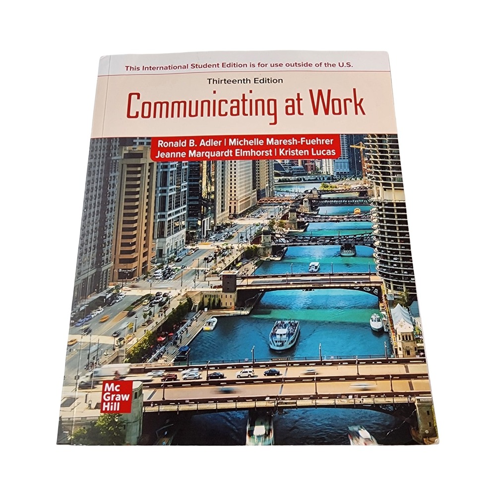 Communicating‎ at Work 13th Edition Adler International Student Edition Textbook